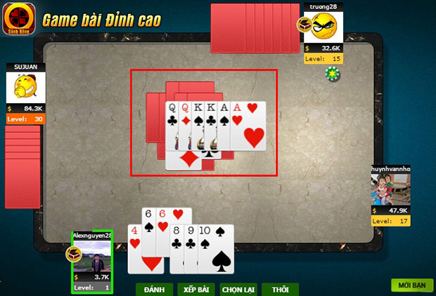 Game Tiến Lên Miền Nam là một trò chơi có nhịp độ nhanh nên người chơi cần thận trọng khi ra bài