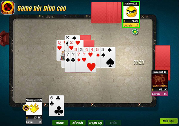 Trong game Tiến Lên Miền Nam, không có gì "nhọ" hơn việc đi chặt heo mà bị chặt chồng ngược lại