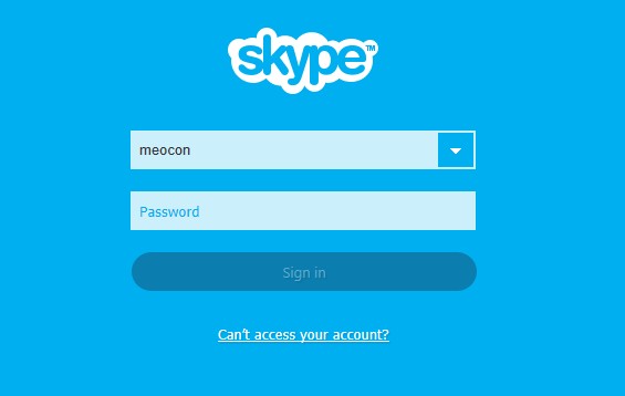 Hướng dẫn khôi phục tài khoản đăng nhập Skype