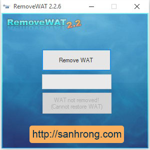 Sửa lỗi màn hình đen Win 7 bằng Remove WAT