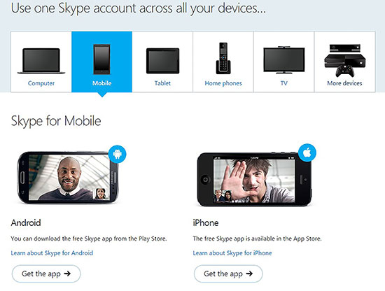 Tải Skype miễn phí cho điện thoại