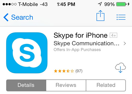 Tải Skype miễn phí cho iPhone