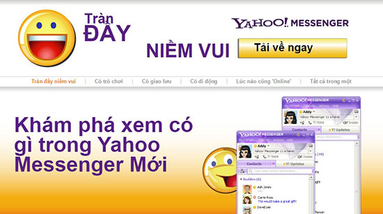 Tải Yahoo Messenger 11 tiếng Việt miễn phí