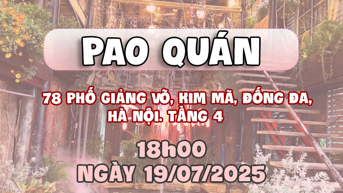 [THÔNG BÁO] SẢNH RỒNG CẬP NHẬT DANH SÁCH CÁC ANH/CHỊ THAM GIA OFFLINE TRI ÂN KHÁCH HÀNG TẠI HÀ NỘI 19/07/2025