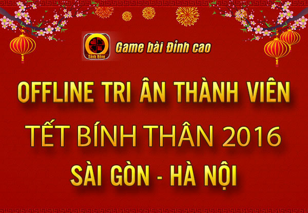 Thư mời OFFLINE Sảnh Rồng chào 2016 tại Sài Gòn và Hà Nội