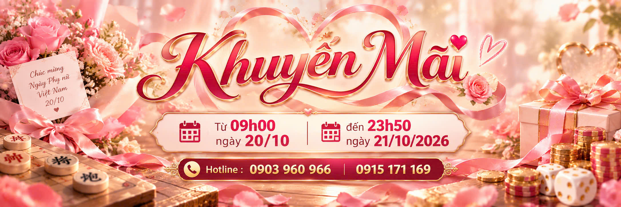 🌸 KHUYẾN MÃI ĐỊNH KỲ – CHÀO MỪNG NGÀY 20/10 🌸