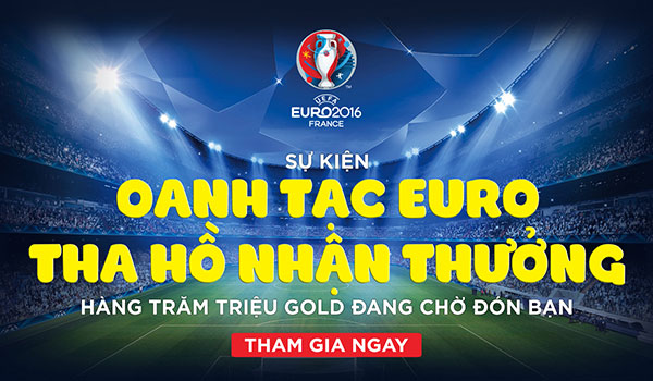 cổng game bài online Sảnh Rồng bất ngờ khai mở sự kiện "Oanh Tạc Euro, Tha Hồ Nhận Thưởng"