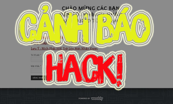 [Cảnh Báo] Tình trạng hack tài khoản bằng web lạ trên Sảnh Rồng